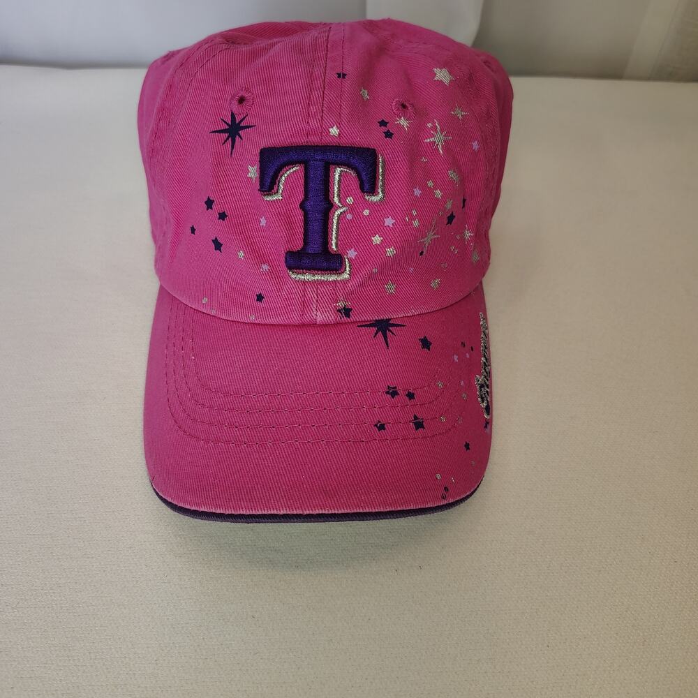 Texas Rangers Infant Pink Purple ’47 Brand Adjustable Baseball Hat
